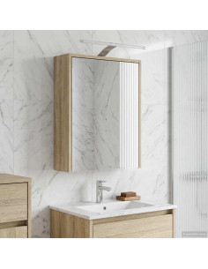 Mobiletto per specchio da bagno Rovere Sonoma 43 x 16 x 62.5 cm
