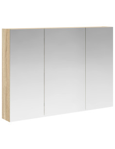 Mobiletto per specchio da bagno con lo scaffale Rovere Sonoma