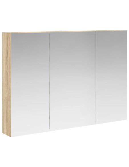 Mobiletto per specchio da bagno con lo scaffale Rovere Sonoma