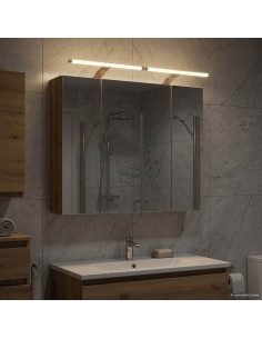 Mobiletto per specchio da bagno con porta Rovere Artigianale