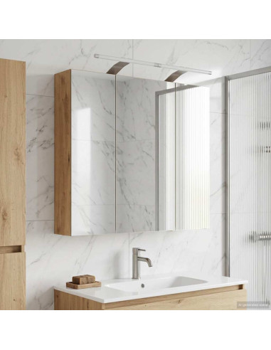 Mobiletto per specchio da bagno Rovere Artigianale