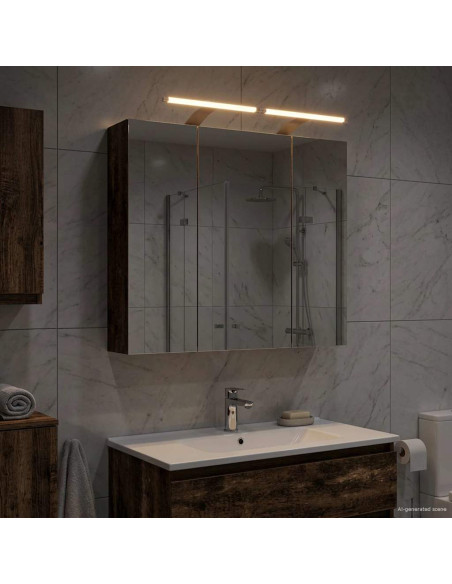 Mobiletto per specchio da bagno Legno vecchio 70 x 14,5 x 70 cm