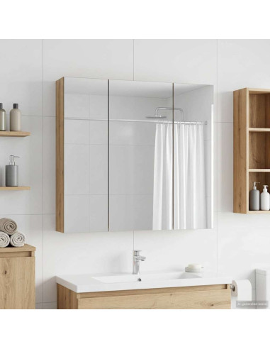Mobiletto per specchio da bagno Rovere Artigianale
