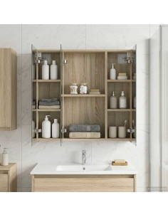 Mobiletto per specchio da bagno Rovere Sonoma 70 x 14,5 x 70 cm