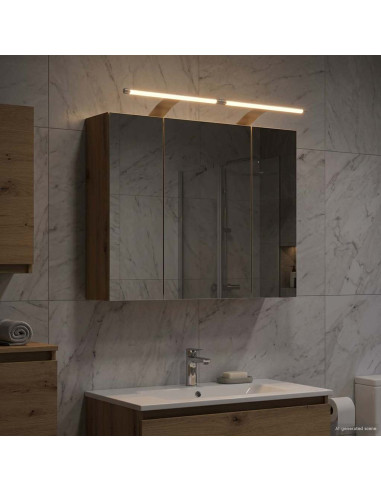 Mobiletto per specchio da bagno Rovere Artigianale
