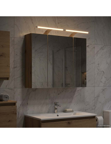 Mobiletto per specchio da bagno Rovere Artigianale