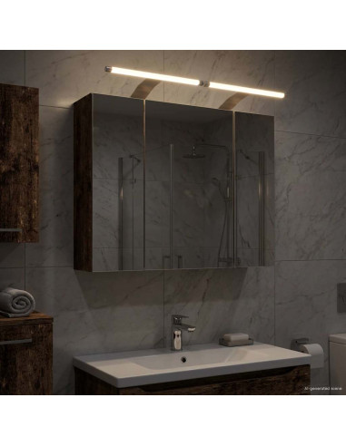 Mobiletto per specchio da bagno Legno vecchio 60 x 14,5 x 50 cm