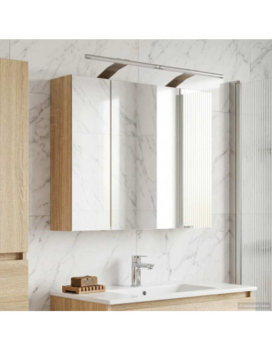 Mobiletto per specchio da bagno Rovere Sonoma 60 x 14,5 x 50 cm