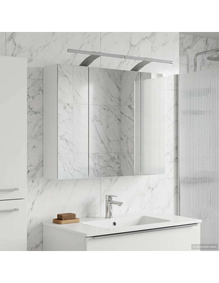 Mobiletto per specchio da bagno Bianco 60 x 14,5 x 50 cm