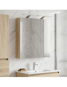 Mobiletto per specchio da bagno Rovere Sonoma 60 x 14,5 x 70 cm