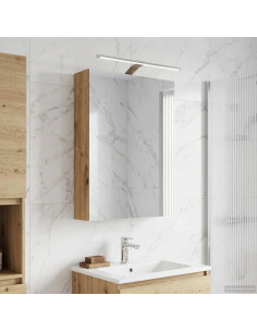Mobiletto per specchio da bagno con porta Rovere Artigianale