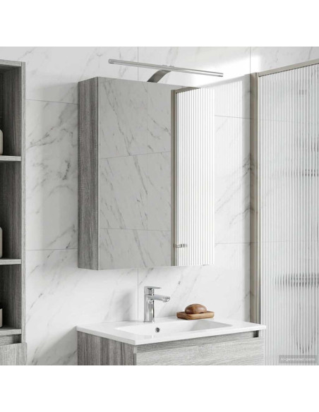 Mobiletto per specchio da bagno Grigio Sonoma 50 x 14,5 x 70 cm