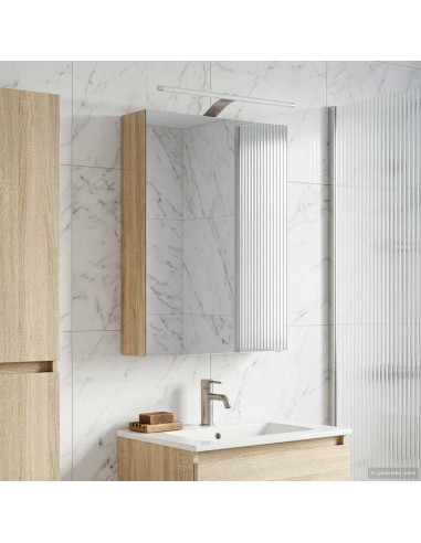 Mobiletto per specchio da bagno Rovere Sonoma 50 x 14,5 x 70 cm