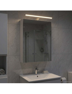Mobiletto per specchio da bagno Bianco 50 x 14,5 x 70 cm
