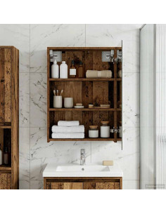 Mobiletto per specchio da bagno Legno vecchio 50 x 14,5 x 70 cm