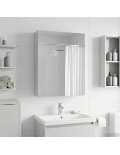 Mobiletto per specchio da bagno Bianco 50 x 14,5 x 70 cm