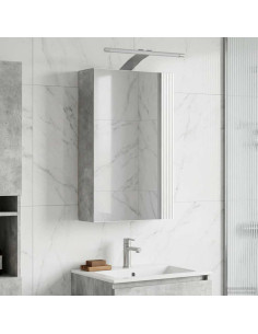 Mobiletto per specchio da bagno con lo scaffale Grigio cemento