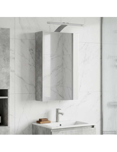 Mobiletto per specchio da bagno con lo scaffale Grigio cemento