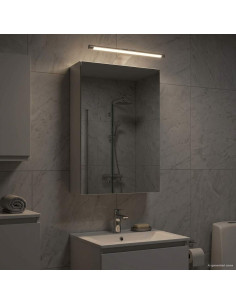 Mobiletto per specchio da bagno Bianco 30 x 10,5 x 50 cm