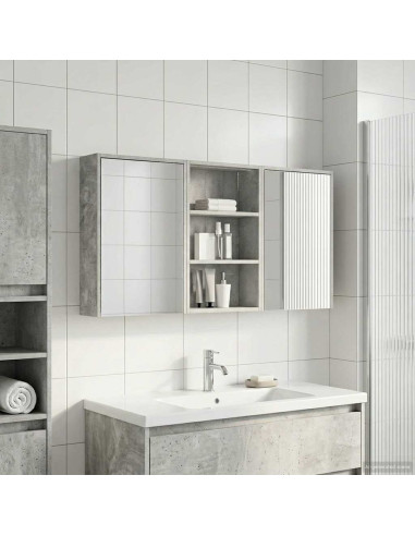 Set di Armadi da Bagno con lo scaffale 3 pcs 126 x 16 x 62.5 cm