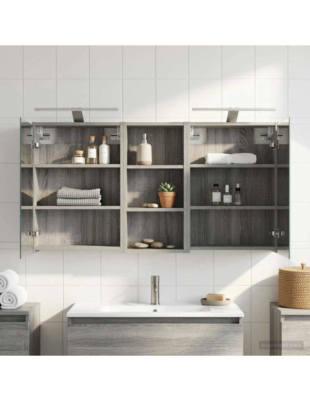 Set di Armadi da Bagno 3 pcs 116 x 16 x 62,5 cm