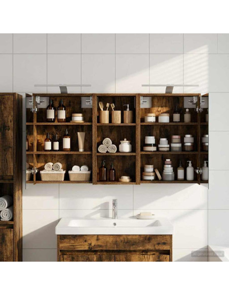 Set di Armadi da Bagno 3 pcs 116 x 16 x 62,5 cm