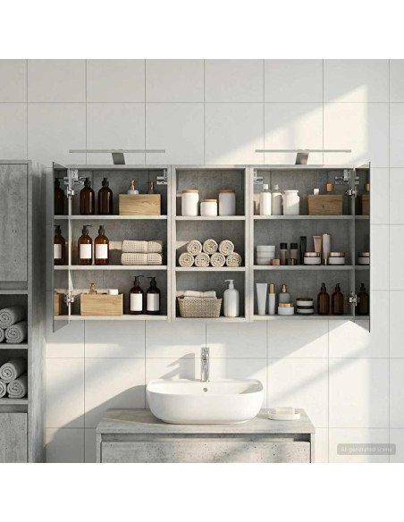 Set di Armadi da Bagno 3 pcs 116 x 16 x 62,5 cm