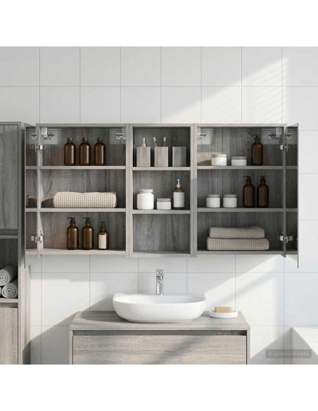 Set di Armadi da Bagno 3 pcs 116 x 16 x 62,5 cm