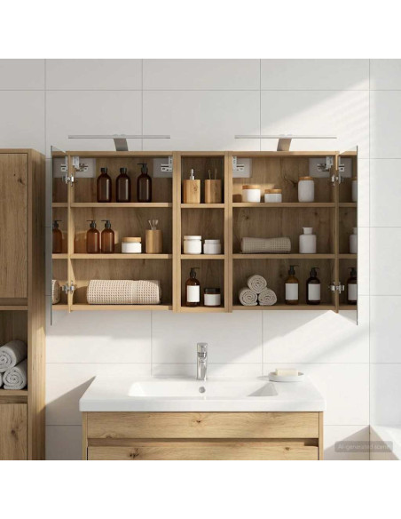 Set di Armadi da Bagno 3 pcs 106 x 16 x 62,5 cm