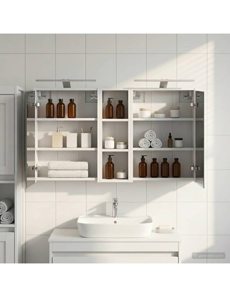 Set di Armadi da Bagno 3 pcs 106 x 16 x 62,5 cm