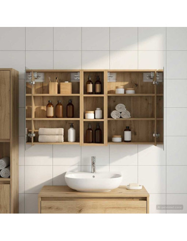 Set di Armadi da Bagno 3 pcs 106 x 16 x 62,5 cm