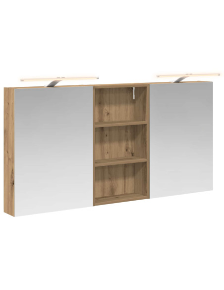 Set di Armadi da Bagno con lo scaffale 3 pcs 140 x 14,5 x 70 cm