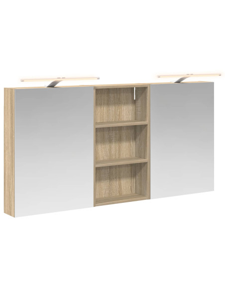 Set di Armadi da Bagno con lo scaffale 3 pcs 140 x 14,5 x 70 cm