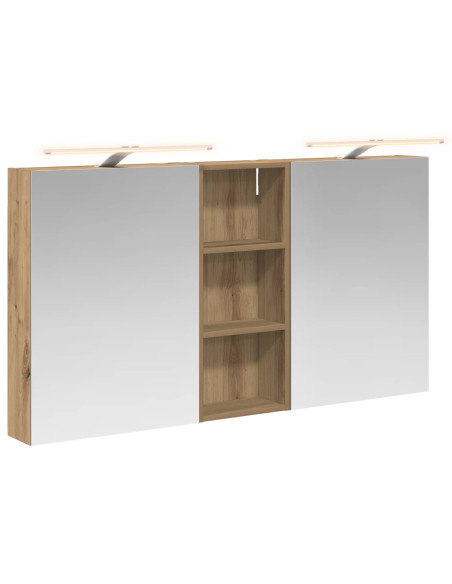 Set di Armadi da Bagno con lo scaffale 3 pcs 130 x 14,5 x 70 cm