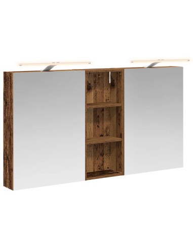 Set di Armadi da Bagno con lo scaffale 3 pcs 130 x 14,5 x 70 cm