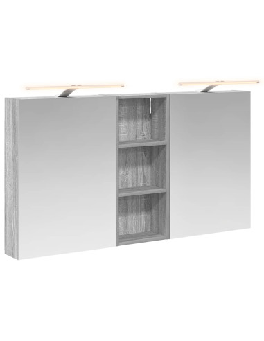 Set di Armadi da Bagno con lo scaffale 3 pcs 130 x 14,5 x 70 cm