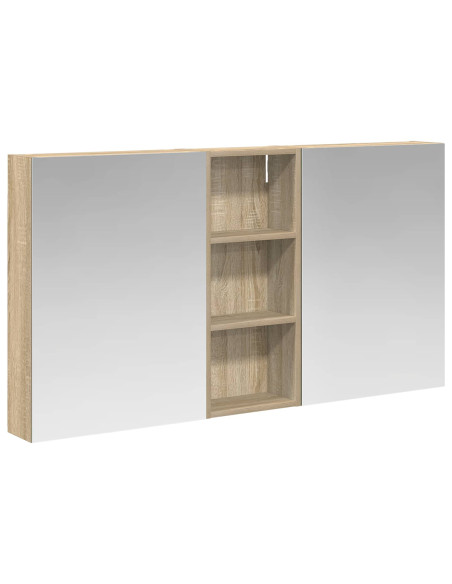 Set di Armadi da Bagno con lo scaffale 3 pcs 130 x 14,5 x 70 cm