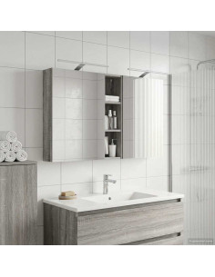 Set di Armadi da Bagno con lo scaffale 3 pcs 120 x 14,5 x 70 cm