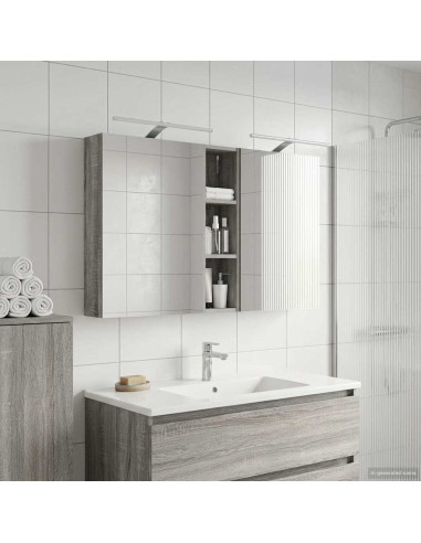 Set di Armadi da Bagno con lo scaffale 3 pcs 120 x 14,5 x 70 cm