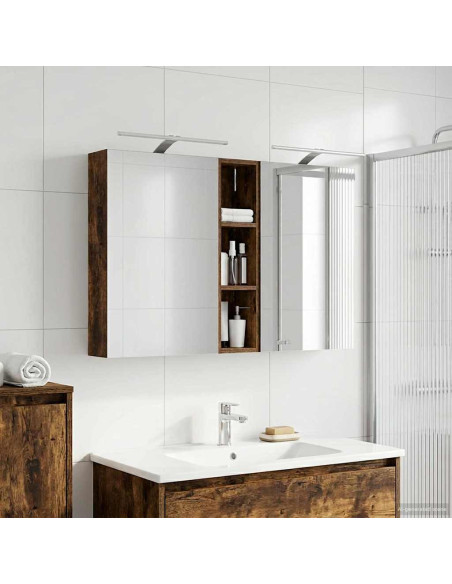 Set di Armadi da Bagno con lo scaffale 3 pcs 120 x 14,5 x 70 cm