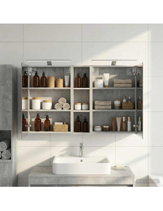 Set di Armadi da Bagno con lo scaffale 3 pcs 120 x 14,5 x 70 cm