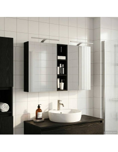 Set di Armadi da Bagno con lo scaffale 3 pcs 120 x 14,5 x 70 cm