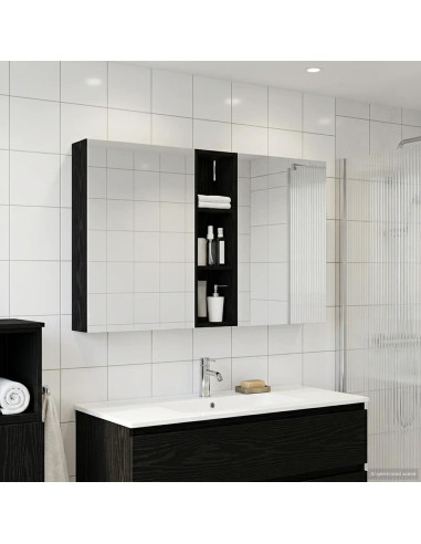 Set di Armadi da Bagno con lo scaffale 3 pcs 120 x 14,5 x 70 cm