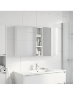 Set di Armadi da Bagno con lo scaffale 3 pcs 120 x 14,5 x 70 cm