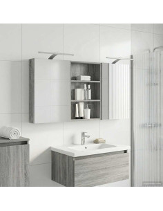 Set di Armadi da Bagno con porta 3 pcs 120 x 10,5 x 60,5 cm