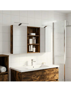 Set di Armadi da Bagno con porta 3 pcs 120 x 10,5 x 60,5 cm