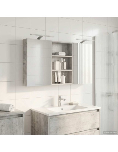 Set di Armadi da Bagno con porta 3 pcs 120 x 10,5 x 60,5 cm