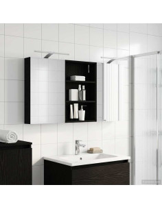 Set di Armadi da Bagno con porta 3 pcs 120 x 10,5 x 60,5 cm