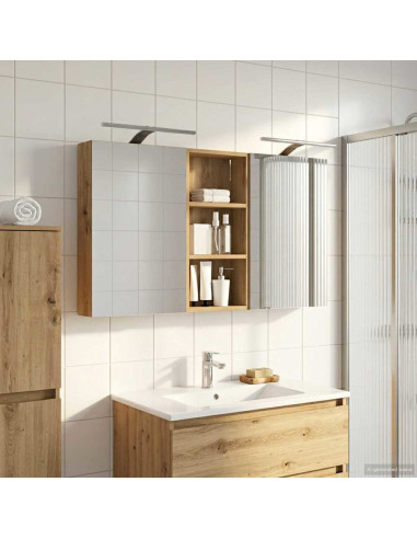 Set di Armadi da Bagno con porta 3 pcs 110 x 10,5 x 60,5 cm