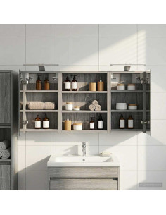 Set di Armadi da Bagno con lo scaffale 3 pcs 100 x 10,5 x 50 cm